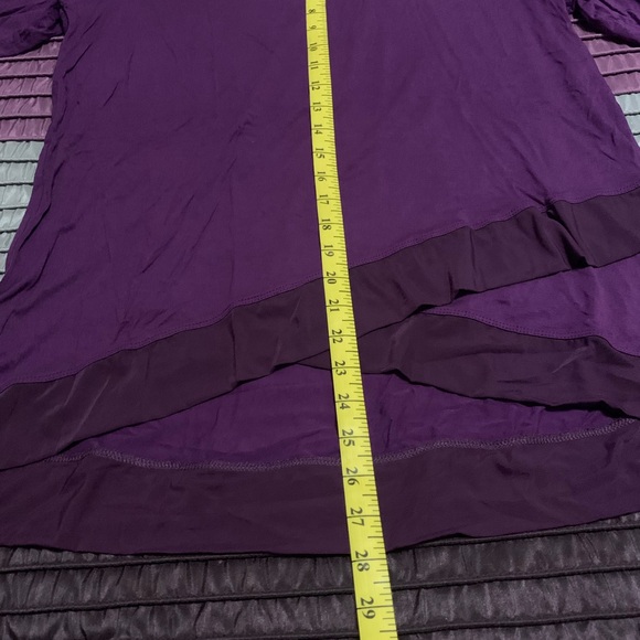 Tres Jolie dark purple tunic top - Picture 9 of 9